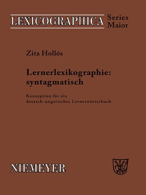cover image of Lernerlexikographie